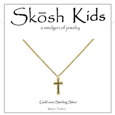Skosh Kids Budded Cross Gold