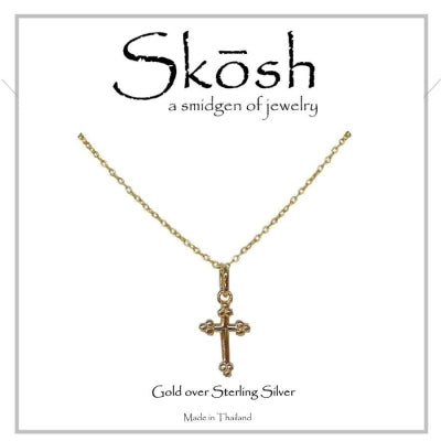 Skosh Budded Cross Necklace