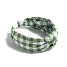 Load image into Gallery viewer, Knotted Gingham Headband
