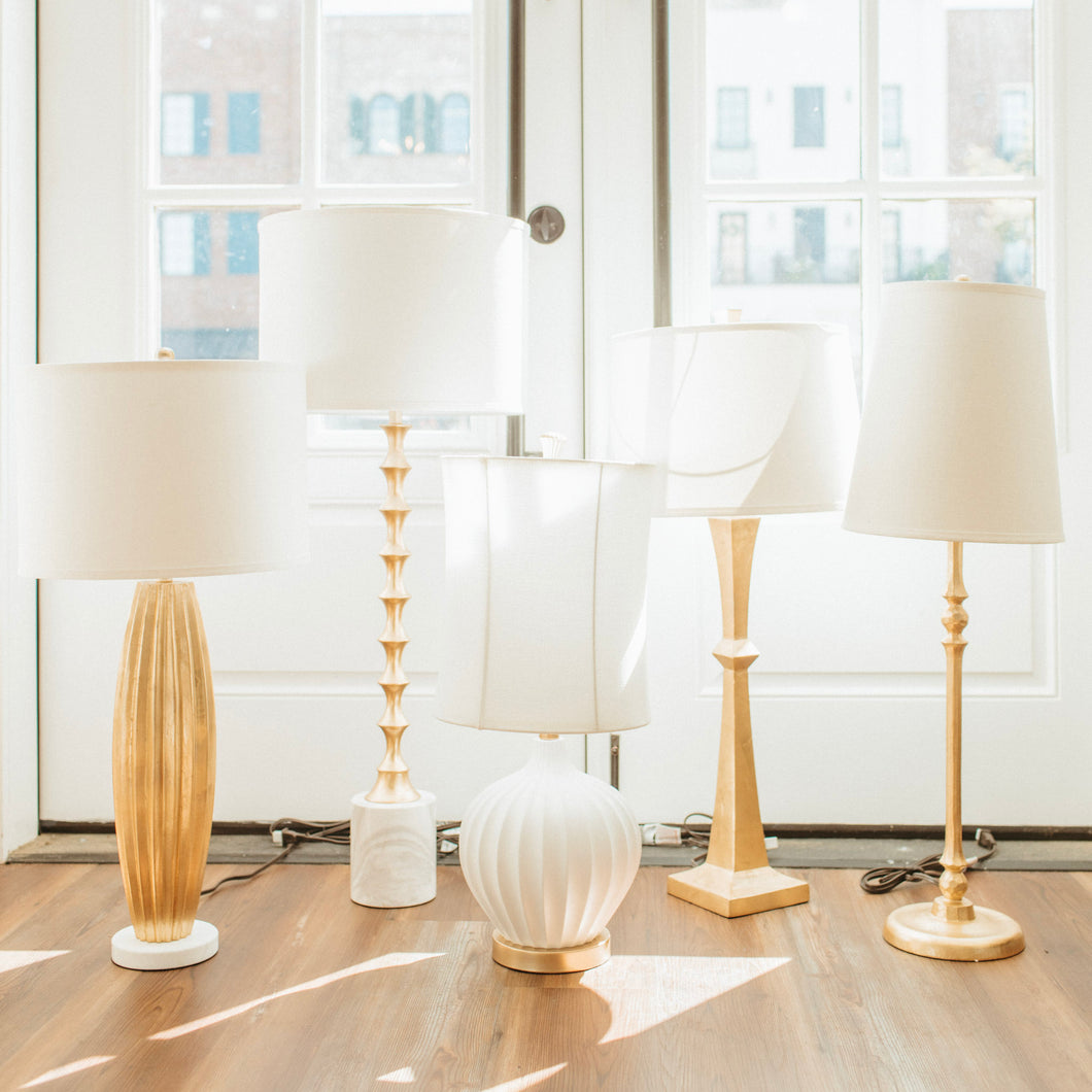Gold Tower Lamp