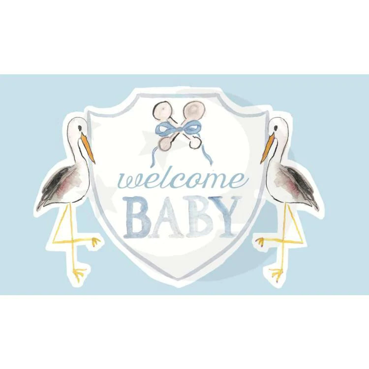 Over the Moon Baby Celebration Yard Flags