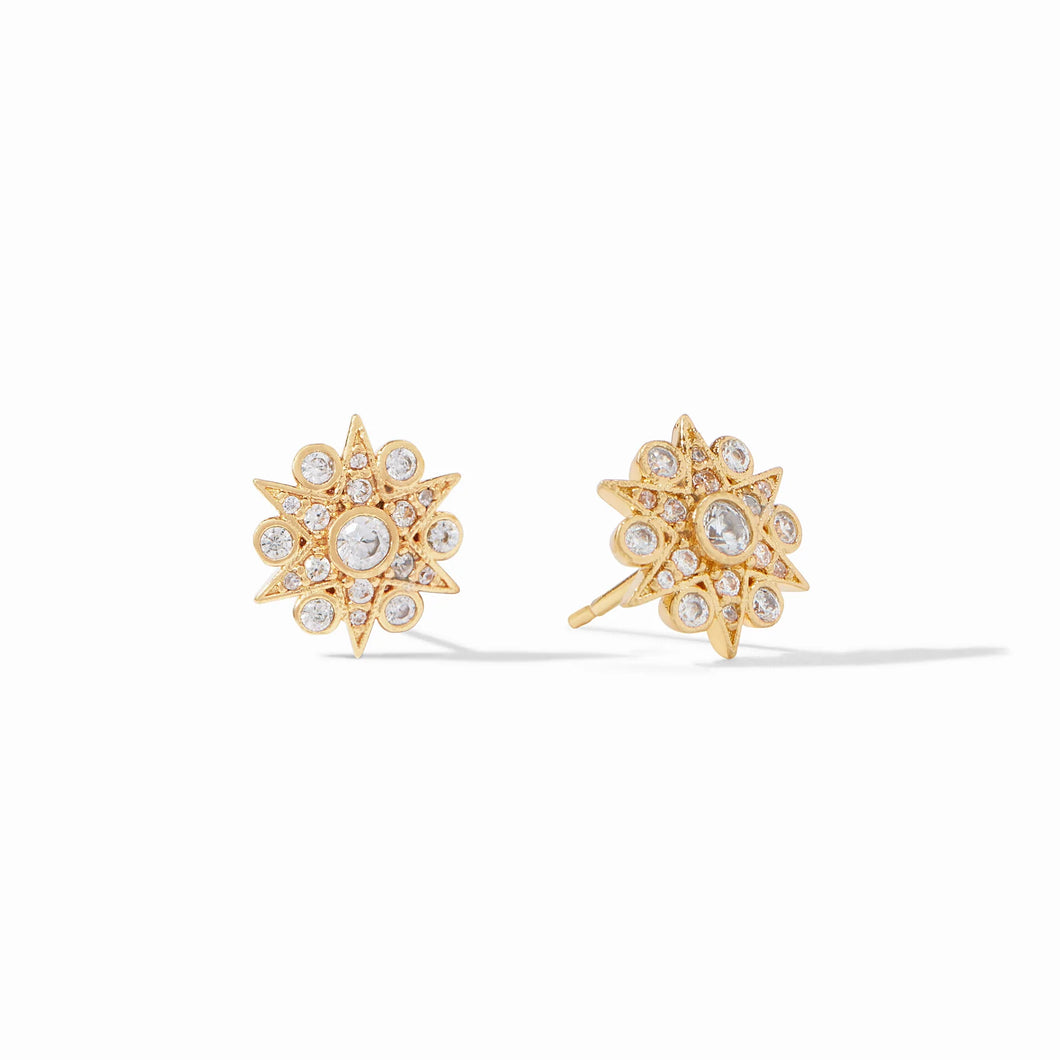 Celeste Demi Stud Gold CZ