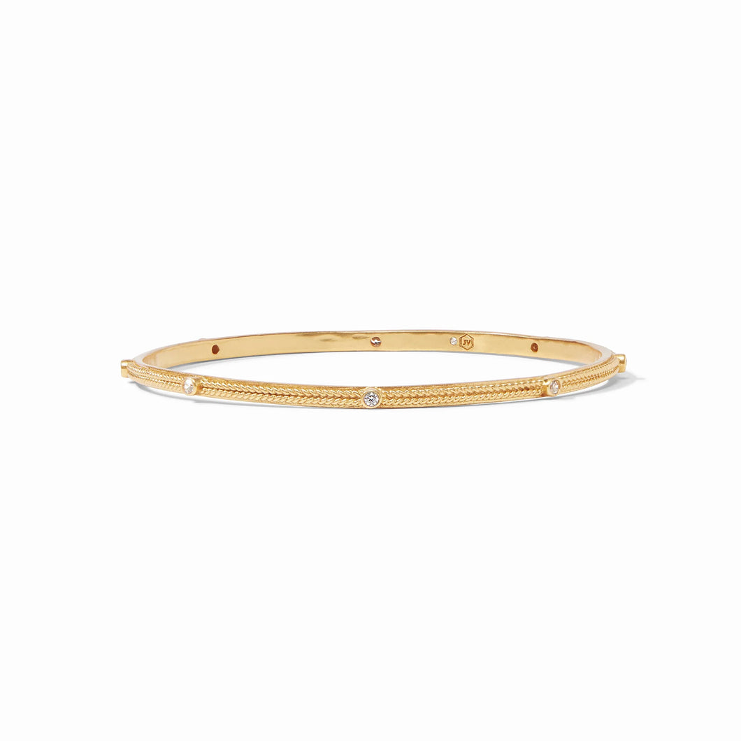 Celeste Stacking Bangle Gold CZ