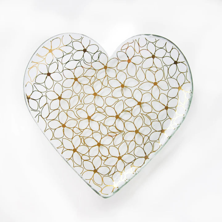 Daisy Chain Heart Plate