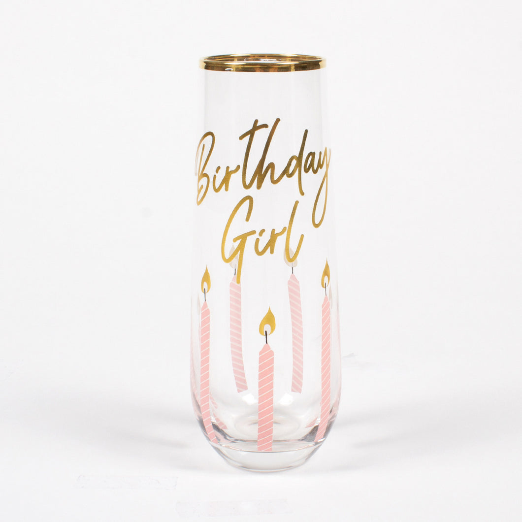 8 Oak Lane BDAY Girl Champagne Glass