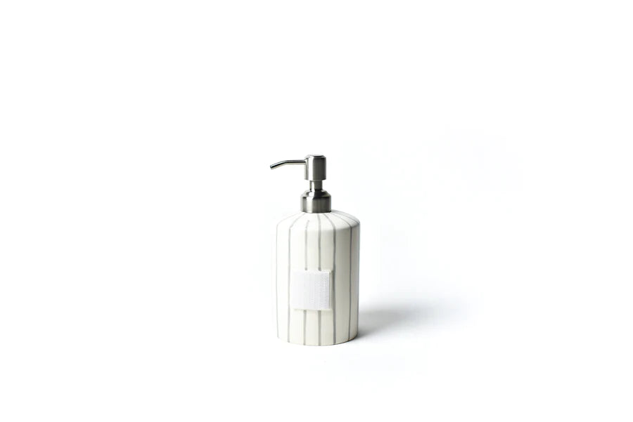 Cylinder Soap Pump Stone Stripe