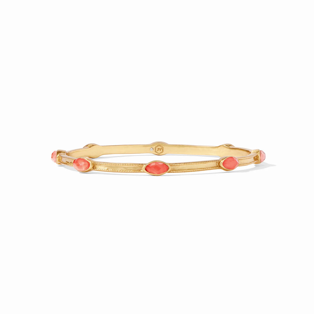 Monaco Bangle Gold Iridescent Coral