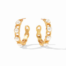 Load image into Gallery viewer, Palermo Pearl Hoop Gold
