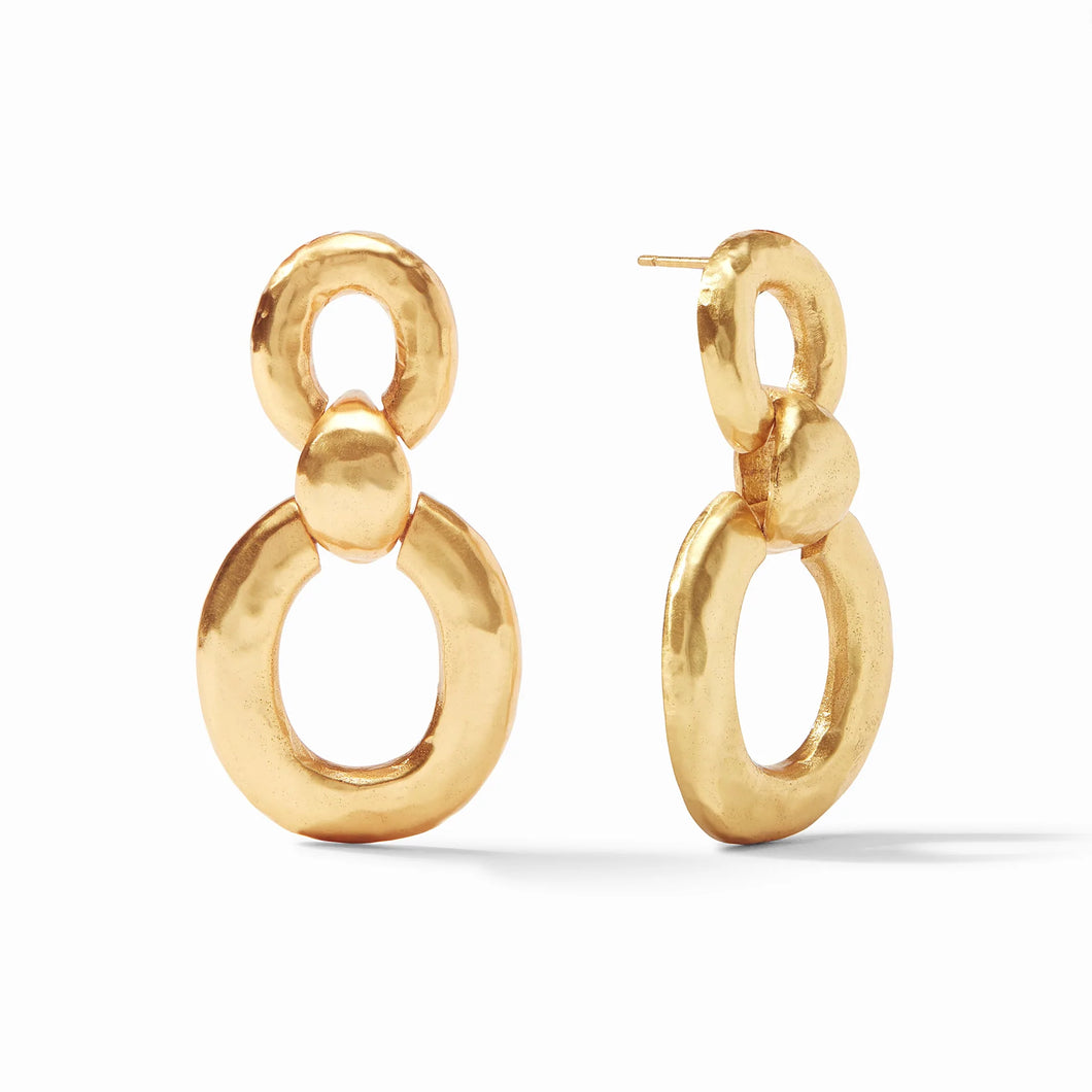 Palermo Statement Doorknocker Earring Gold