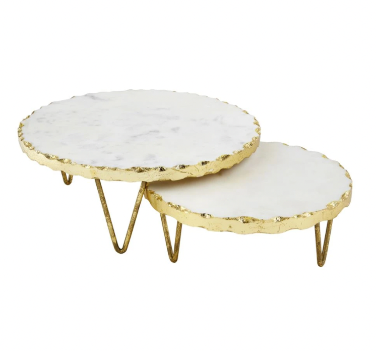 Gold Marble Risers