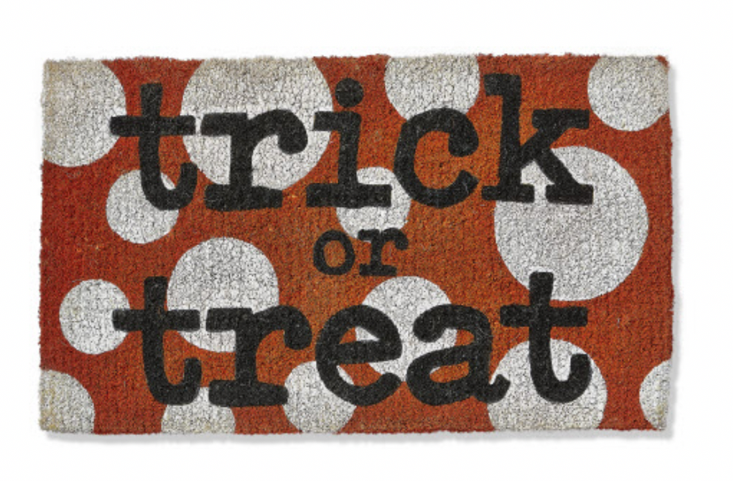 Trick or Treat Coir Door Mat