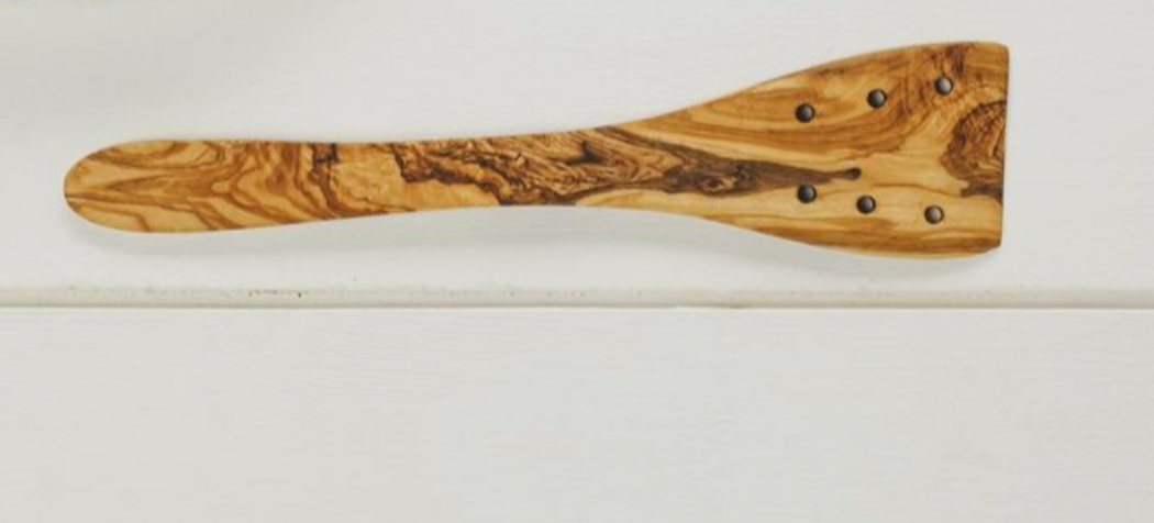 Olive Wood Slotted Spatula