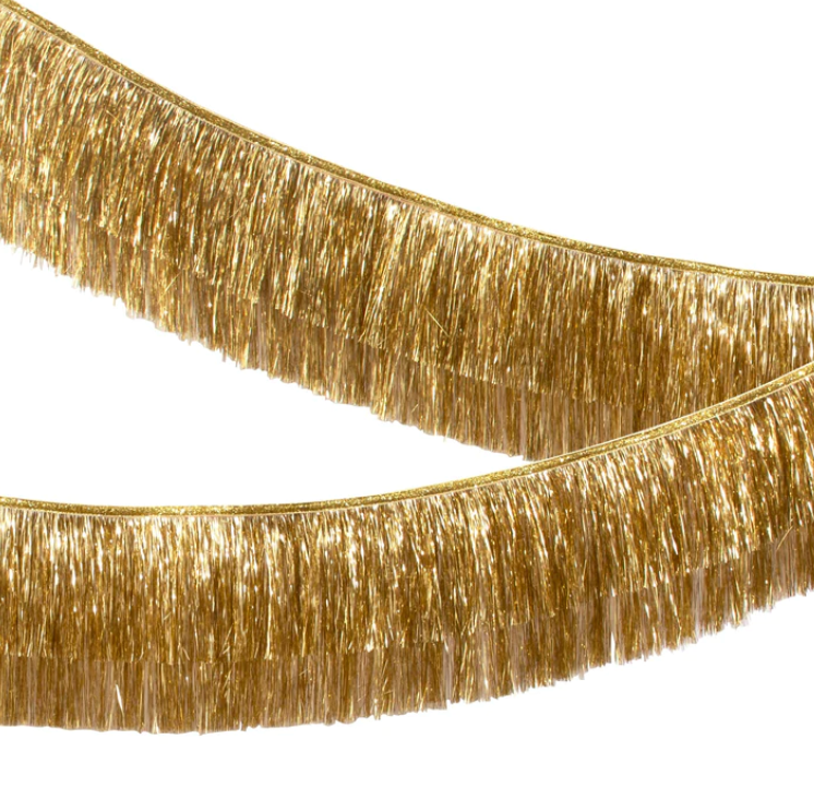 Meri Meri Gold Tinsel Fringe Garland