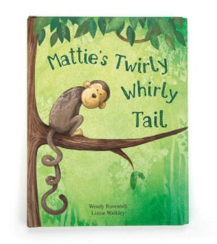 JellyCat Mattie's Twirly Whirly Tail Book