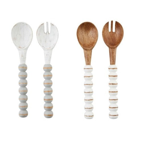 Mud Pie Natural Wood Serving Set