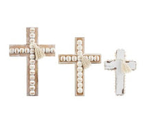 Load image into Gallery viewer, Beaded Wood Crosses
