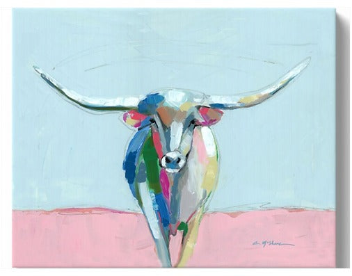 14x11 Longhorn Canvas