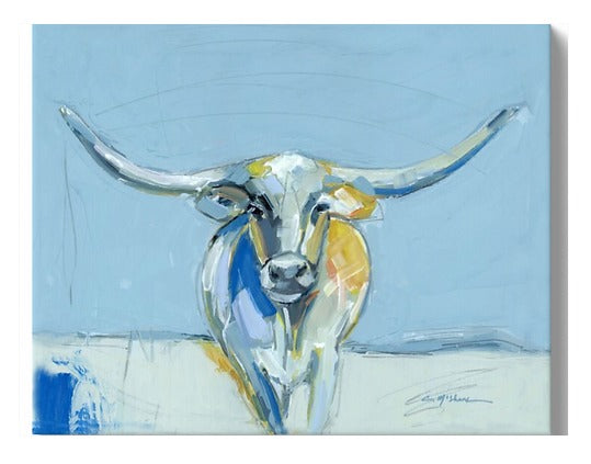 14x11 Longhorn Canvas