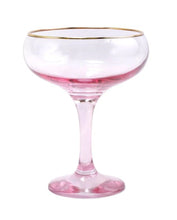 Load image into Gallery viewer, Vietri Champagne Coupe Glasses
