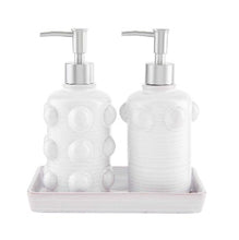 Load image into Gallery viewer, Mudpie Beaded Ceramic Soap Set
