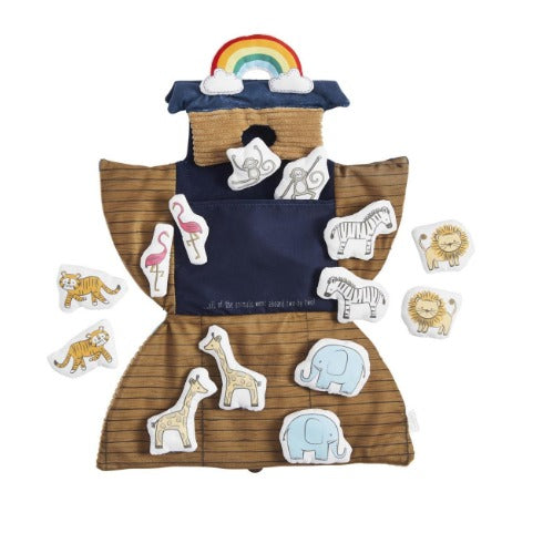 Mud Pie Noah's Ark Plush Set Book