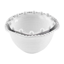 Load image into Gallery viewer, White Beaded Bowl Sets
