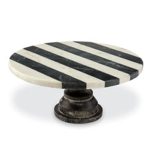 Load image into Gallery viewer, Black and White Marble Cake Stand
