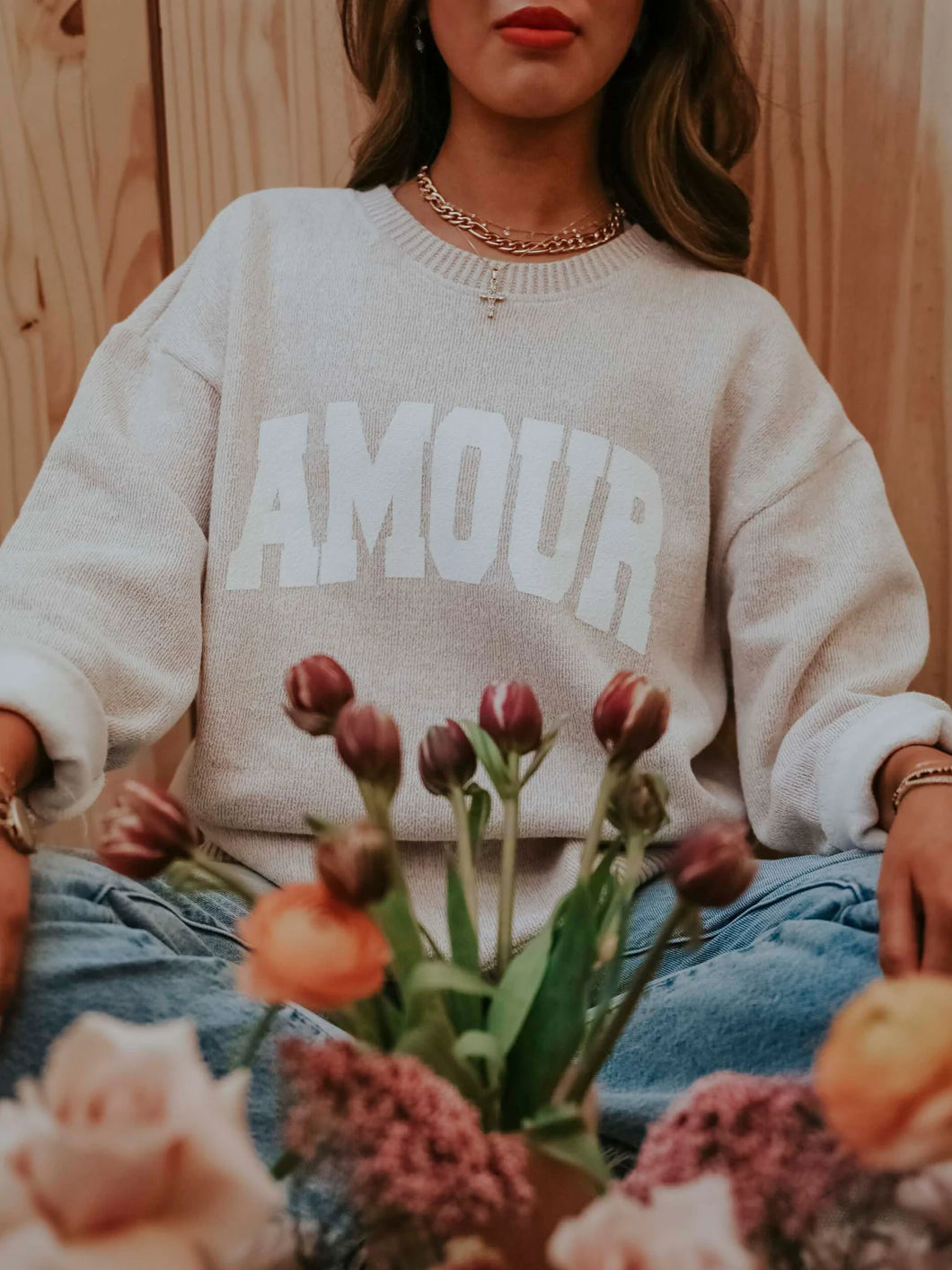 Amour Crew Sweatshirt 63.95