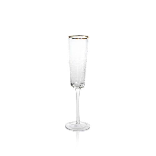 Aperitivo Clear Triangular Champagne Flutes