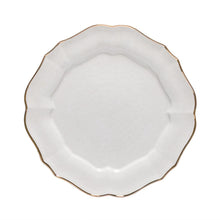 Load image into Gallery viewer, White &amp; Gold Impressions Dinnerware
