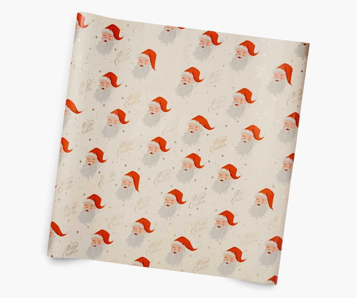 Santa Wrapping Paper Roll
